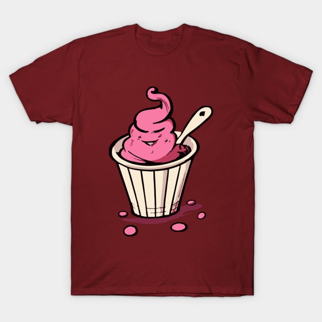 Raspberry Sorbet Scoop T-Shirt by KifLeeDesigns